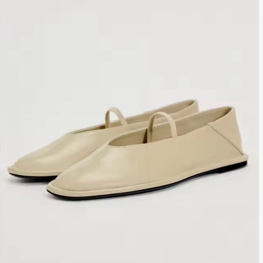 Zara Leather Ballet Flats Style 3536/310/1023795